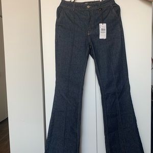 New Decorative seam flared jeans